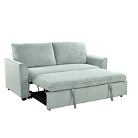 Canapé-lit trois places de conception européenne similaire, en velours, avec rangement, mobilier de salon luxueux et rembourré