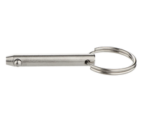 4 pièces en acier inoxydable Diamètre 1/4 "Longueur utilisable 1-1/2" Longueur hors tout 2 "Bimini Top Pin Marine Hardware Quick Release Pin