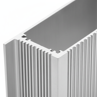 Boîtier en aluminium extrudé sur mesure, profil de support usiné CNC pour carte de circuit imprimé