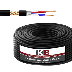 כבל שמע XLR איכותי מסוג PVC, 2 גידים, 24AWG, נחושת חשופה OFC, HI-FI, גליל 100 מטר למיקרופון לרכב, הגברת כוח - Product Image 1