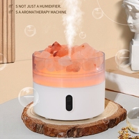 Vente en gros Humidificateur naturel Usb Crystal Light Lampe au sel de l'Himalaya Diffuseur d'huiles essentielles Diffuseur d'arômes de sel