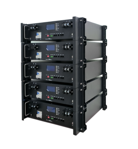 Batterie de stockage d'énergie LiFePO4 certifiée UL1973 51,2 V 100 Ah 5 kWh/10 kWh/15 kWh montée en rack pour usage commercial et industriel - Product Image 1