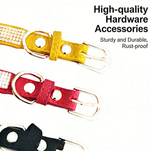 <span class=keywords><strong>Collar</strong></span> de Perro Ajustable de Gamuza Brillante al por Mayor - Product Image 4