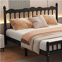 Lit double en métal forgé, style moderne et minimaliste, épaissi, multi-tailles, ensemble de chambre à coucher démontable pour dortoir scolaire, appartement, chambre.