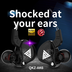 หูฟังแบบมีสาย <span class=keywords><strong>QKZ</strong></span> <span class=keywords><strong>AK6</strong></span> ขนาด 3.5 มม. สำหรับฟังเพลงและเล่นเกมส์ เสียงเบสทรงพลังแบบไดนามิก คุณภาพเสียงระดับไฮไฟ เหมาะสำหรับเล่นกีฬา หูฟังแบบคล้องคอ - Product Image 6
