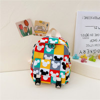 Sacs à dos d'école portables pour la maternelle, sacs à dos de dessin animé mignons Mickey Minnie, sacs à dos en nylon haute capacité pour enfants