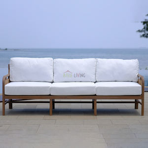 Westwood <b>Sofa</b>, crafted from durable teak wood and elegant <b>rattan</b> weave, is perfect for outdoor spaces in homes, villas, hotels - Product Image 3
