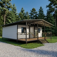 Maison mobile 2-3 chambres, conteneur habitable portable, maison préfabriquée extensible 20ft 40ft