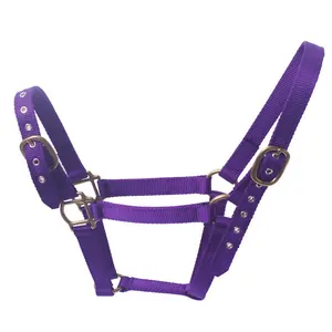 Wholesale High Quality Horse Halter Adjustable Nylon Horse Halter for Horses Riding Racing