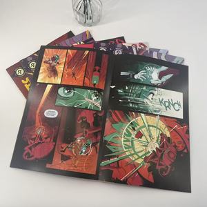 Factory hot <b>sales</b> modern design laser silver <b>comic</b> print on demand children <b>comic</b> book - Product Image 3