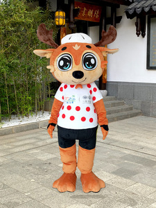 ชุดมาสคอตกวางแบบมืออาชีพสำหรับผู้ใหญ่ สำหรับโปรโมทแบรนด์ ตัวการ์ตูนเดินได้ ชุดมาสคอตสัตว์ - Product Image 3