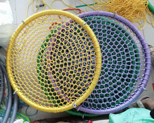 Factory Directly Outdoor Nest Round <strong>Swing</strong> Easy Install Flying Saucer Web <strong>Circle</strong> <strong>Swing</strong> with Adjustable Ropes for Garden or Home - Product Image 4