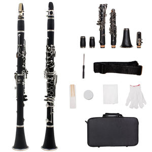 <span class=keywords><strong>Clarinete</strong></span> Clásico de 17 Llaves en Si Bemol, Color Negro, Sonido Excelente, Venta Directa de Instrumentos de Viento OEM de China - Product Image 1