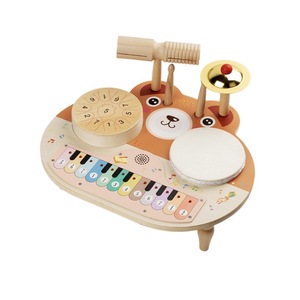 Mesa Musical Multifuncional de Madera para Niños, con Tambor, Piano y Percusión Orff, Juguete Educativo - Product Image 6