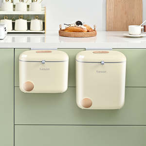 Nhà Bếp Bảng Treo Tường Treo Mini Thùng Rác Có Thể Hiện Đại Chất Thải Rác Bin Nhựa Với Nắp - Product Image 5