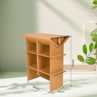 Offre Spéciale nid d'abeille carton étagère à livres pliable chaise de bureau présentoir de sol pour événement fête et exposition magasin