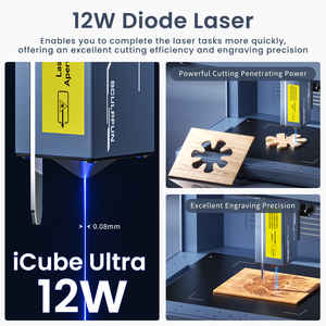 آلة نقش بالليزر ثلاثية الأبعاد صغيرة الحجم من نوع SCULPFUN ICube Ultra الجديدة - Product Image 2