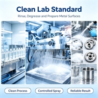 Nettoyant Concentré Industriel pour Pièces, Dégraissant Rapide pour Pièces Métalliques Après Usinage CNC et Processus de Rectification