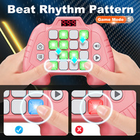 Console de jeu éducative portable personnalisée Whack-a-Mole avec boutons rapides, défi rythmique lumineux, jouet de décompression et de puzzle pour enfants