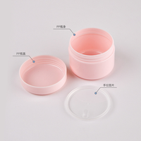 Pot en plastique transparent rond vide en PP pour crème capillaire, 10g, 20g, 30g, 50g, 100g, 150g, 200g, 250g, vente en gros