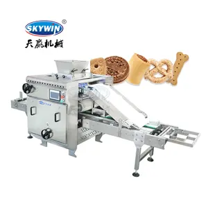 Mesin Pembuat Biskuit Anjing Kecil Otomatis, Lini Produksi Biskuit/Pembuat Kue Mini Elektrik