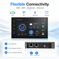 Panneau tactile mural Home Assistant pour système domotique KNX, interrupteur mural intelligent KNX pour appartement et hôtel