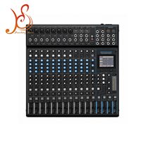 Console de mixage audio pour instruments de musique HS16 canaux avec alimentation fantôme USB 48V pour enregistrement vocal et guitare en direct