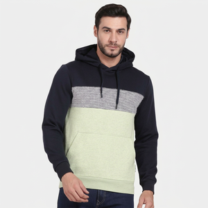 Sweat à capuche pour homme en coton mélangé, personnalisé avec logo imprimé, fabrication en gros, 300 GSM, coupe classique élégante - Product Image 1