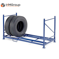 Étagère de stockage de pneus empilable de haute qualité, personnalisable, pour entrepôt de transport, résistante, avec revêtement en poudre