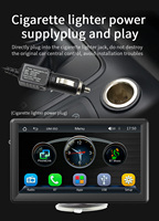 Reproductor Multimedia para Auto BQCC de 7 Pulgadas con CarPlay Inalámbrico y Android Auto, Monitor para Auto TN de 1080P, Cámara Trasera, Espejo, Bluetooth, USB, FM, DVR, Amplificador para Autos y Camionetas