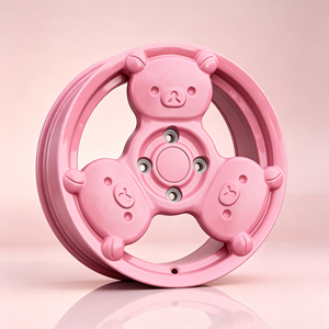 Rines Monobloque Forjados de 15 y 16 Pulgadas con Diseño de Oso Animado, Estilo JDM, para Mini Cooper, Fiat 500, Honda Fit, <span class=keywords><strong>Volkswagen</strong></span> Beetle - Product Image 1