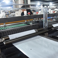 Machine de formage de sacs à double ligne à haute vitesse avec scellage latéral et impression multicolore pour l'usine de fabrication de sacs en plastique BOPP OPP PE
