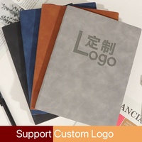 Ensemble cadeau de carnet de notes personnalisé, carnet en cuir PU moins cher, couverture souple, papeterie, logo personnalisé avec stylo, journal, agenda, impression