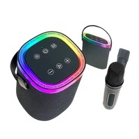 Système de karaoké portable national avec microphone intégré et haut-parleur sans fil, sortie 10W, batterie 1000-2000mAh, compatible Bluetooth 5.3