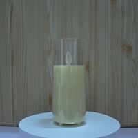 Lampe à bougie LED rechargeable, lumière de bougie LED avec motif personnalisable