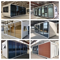Cabines modulaires modernes chinoises en acier, type capsule, pour camping, bureau, villa, hôtel, appartement