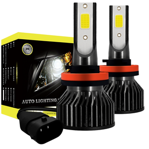Ampoule de remplacement automobile universelle COB LED avec ailettes de refroidissement et ventilateur de refroidissement actif - Product Image 1
