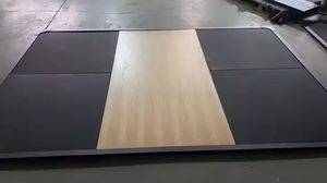 Spor ekipmanları ağırlık kaldırma Deadlift platformu kauçuk katı ahşap halter platformu - Product Image 2