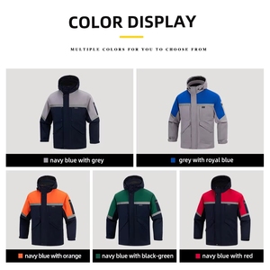 Chaqueta de Trabajo Industrial Gruesa para Invierno, con Capucha, Reflectante, con Logotipo Personalizado, para Garaje - Product Image 3