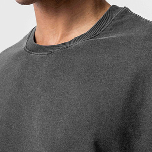 Nouveau T-shirt Homme Oversize à Manches Courtes 100% Coton 250 g/m² Épaules Tombantes Coupe Boxy Designer Uni - Product Image 3