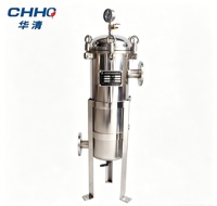Boîtier de filtre multi-cartouches de précision en acier inoxydable résistant aux hautes températures, avec noyau d'engrenage, garantie 1 an pour la filtration chimique
