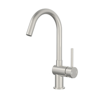 Robinet d'évier de cuisine en laiton chromé monotrou Grifera mitigeur chaud et froid monté sur le pont robinet de cuisine mélangeur robinet d'eau