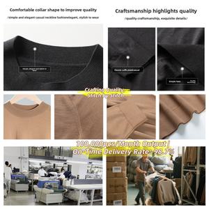 100% laine mérinos 16 jauge élastique Semi-col roulé Anti-rides Anti-rétrécissement affaires tricot pull pour hommes hiver automne pull - Product Image 3