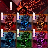 Souris de jeu sans fil YINDIAO A7 2.4G, 1600DPI, 3 niveaux réglables, 7 touches, lumière RGB, rechargeable, silencieuse, pour PC portable