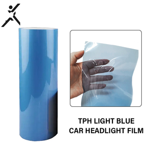 <span class=keywords><strong>Film</strong></span> de lampe de phare de voiture 0.3*10m pour voiture TPH autocollants gris foncé <span class=keywords><strong>Film</strong></span> de protection de lumière de voiture - Product Image 3