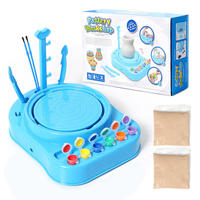 Kit de poterie en argile, bricolage en céramique, jeux créatifs, jouets d'art en argile pour enfants, jouet de tour de potier