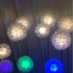 โคมไฟ LED รูปดอกแดนดิไลออน IP66 กันน้ำ ไฟใยแก้วนำแสง สำหรับตกแต่งสวนกลางแจ้ง สนามหญ้า ภูมิทัศน์ ฉากกลางคืน - Product Image 2