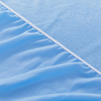 Couvre-matelas imperméable, housse de literie, unie, Anti-allergie, Anti-acariens