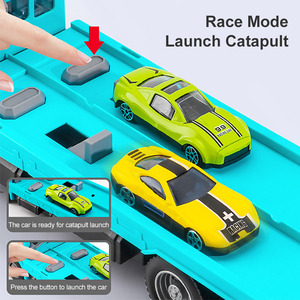 Tùy chỉnh đồ chơi-tàu sân bay xe tải thiết lập giao thông vận tải mini Kim Loại Đồ chơi xe tàu sân bay xe tải đồ chơi Die Cast xe với Launcher - Product Image 3