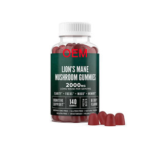 Gomitas de Hongos Naturales con Fórmula Personalizada para la Concentración y Energía, Gomitas Masticables con Sabor a Melena de León para Adultos - Product Image 1